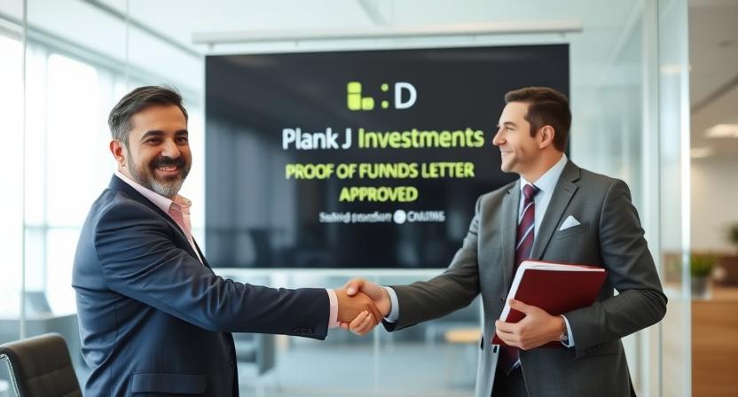 plan d investments proof of funds letter